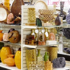 Vintage Gold and Green Home Accents